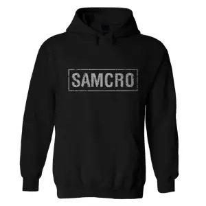 Unisex Siyah Samcro Sons Of Anarchy Sırt Baskılı Sweatshirt