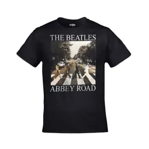 Unisex Siyah The Beatles Abbey Road Baskılı