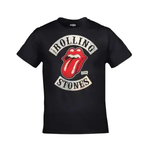 Unisex Siyah The Rolling Stones 1978 Logo Baskılı