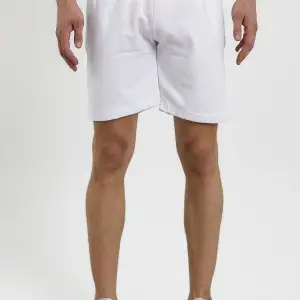 Unisex Slim Fitt Beyaz 2 Iplik Yazlık Ince Spor Şort