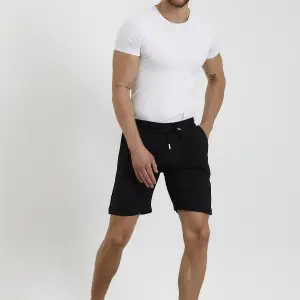 Unisex Slim Fitt Beyaz 2 Iplik Yazlık Ince Spor Şort