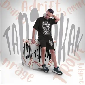 Unisex Şort Takım Dikey Letter Graphic Drawstring Waist