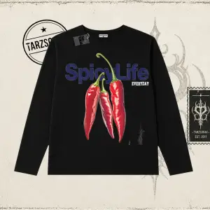 Unisex Spicylife Biskilet Yaka  Long Sleeve Beyaz