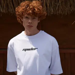 Unisex Spider Tshirt Beyaz