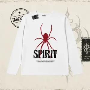 Unisex Spirit Biskilet Yaka  Long Sleeve Beyaz