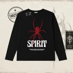 Unisex Spirit Biskilet Yaka  Long Sleeve Beyaz