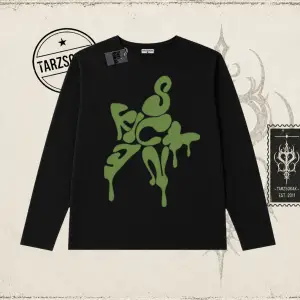 Unisex Star Sicken Biskilet Yaka  Long Sleeve Beyaz