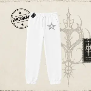 Unisex Star Stroke Unisex Jogger Eşofman Altı Beyaz