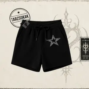Unisex Star Stroke Unisex Şort Beyaz
