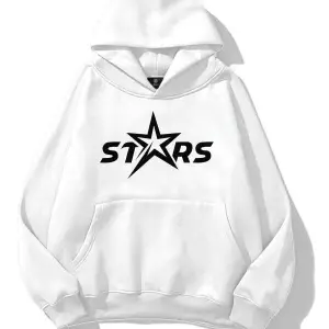 Unisex Stars Sweatshirt Beyaz