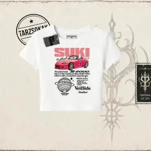 Unisex Suki Fast And Furious Kadın Baby Tee Beyaz