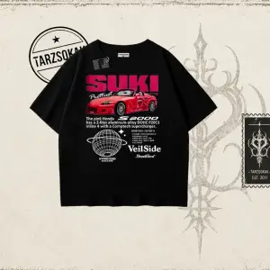 Unisex Suki Fast And Furious Oversize Unisex Tişört Beyaz