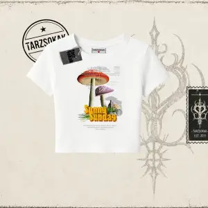 Unisex Sunny Sunday Kadın Baby Tee Beyaz