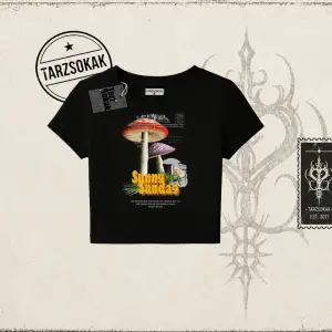 Unisex Sunny Sunday Kadın Baby Tee Beyaz