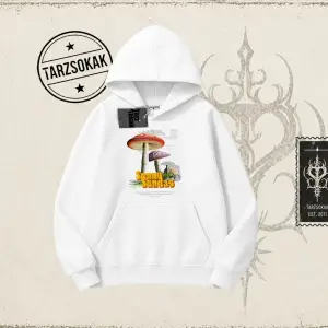Unisex Sunny Sunday Oversize Unisex Kapşonlu Sweatshirt Beyaz