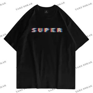 Unisex Super Pixel Siyah