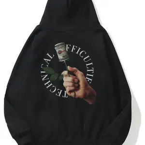 Unisex Technical Difficulties Siyah Sweatshirt