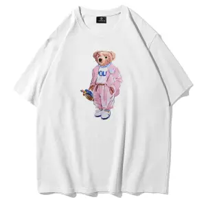 Unisex Teddy Beyaz Tshirt