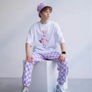 Unisex Teddy Beyaz Tshirt