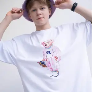 Unisex Teddy Beyaz Tshirt