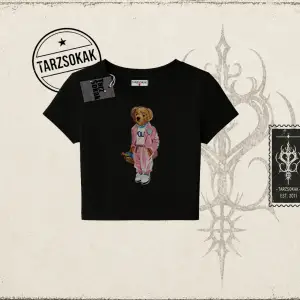 Unisex Teddy Kadın Baby Tee Beyaz