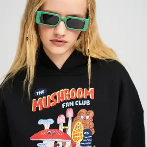 Unisex The Mushroom Fan Club Beyaz Sweatshirt
