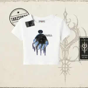 Unisex Time Flies Kadın Baby Tee Beyaz