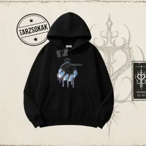 Unisex Time Flies Oversize Unisex Kapşonlu Sweatshirt Beyaz