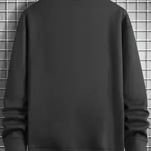 Unisex Toy Bear Baskılı Oversize Bisiklet Yaka Sweatshirt Siyah