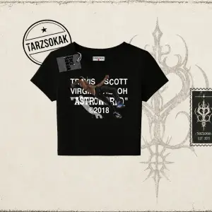 Unisex Travis Scott Astroworld 2018 Kadın Baby Tee Beyaz