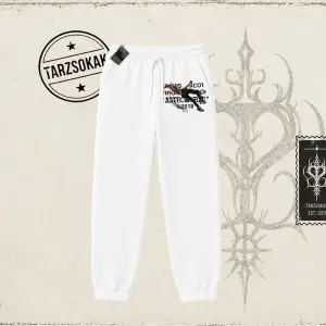 Unisex Travis Scott Astroworld 2018 Unisex Jogger Eşofman Altı Beyaz