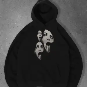 Unisex Triple Scream Sweatshirt Siyah