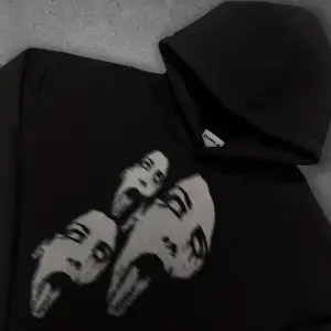 Unisex Triple Scream Sweatshirt Siyah