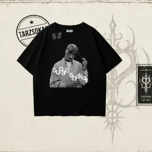 Unisex Tupac Shakur Oversize Unisex Tişört Beyaz