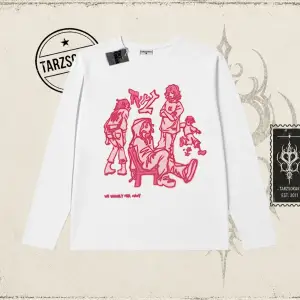 Unisex Tyyz Biskilet Yaka  Long Sleeve Beyaz