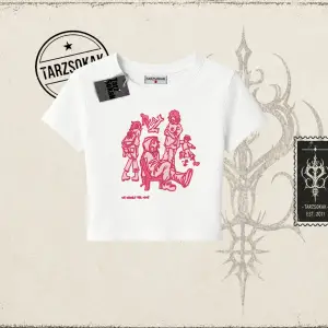 Unisex Tyyz Kadın Baby Tee Beyaz