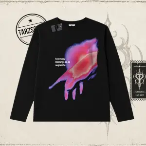 Unisex Ungrateful Biskilet Yaka  Long Sleeve Beyaz