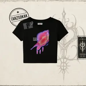 Unisex Ungrateful Kadın Baby Tee Beyaz