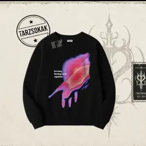 Unisex Ungrateful Oversize Unisex Bisiklet Yaka Sweatshirt Beyaz