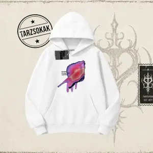 Unisex Ungrateful Oversize Unisex Kapşonlu Sweatshirt Beyaz