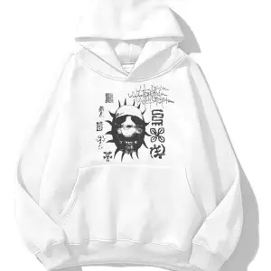 Unisex Utopia Dark Mask Travis Scott Sweatshirt Hoodie Beyaz