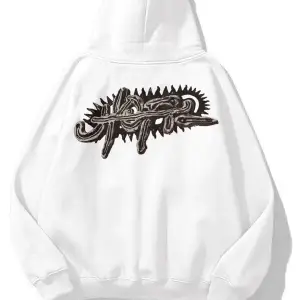 Unisex Utopia Psycho Travis Scott Sweatshirt Hoodie Beyaz