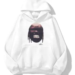 Unisex Utopia Teeth Travis Scott Sweatshirt Hoodie Beyaz