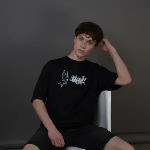 Unisex Vlone Siyah T Shirt