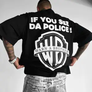 Unisex Warna Brother Baskılı Oversize %100 Pamuk