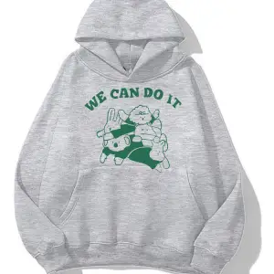 Unisex We Can Do It Sweatshirt Gri