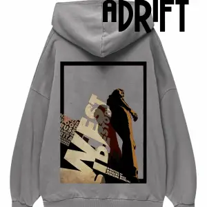 Unisex West Özel Tasarım Swearshirt Hoodie Beyaz