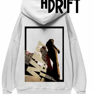 Unisex West Özel Tasarım Swearshirt Hoodie Beyaz