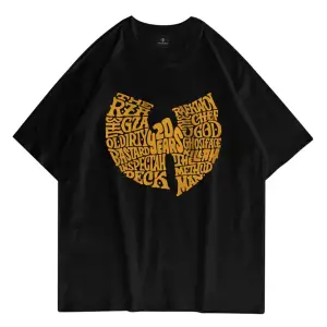 Unisex Wu-tang Clan 20 Years Siyah Tshirt