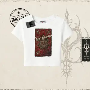 Unisex Your Culture Carpet Kadın Baby Tee Beyaz
